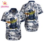 Limited Dallas Cowboys Baby Yoda Tropical Pattern Hawaiian Shirt