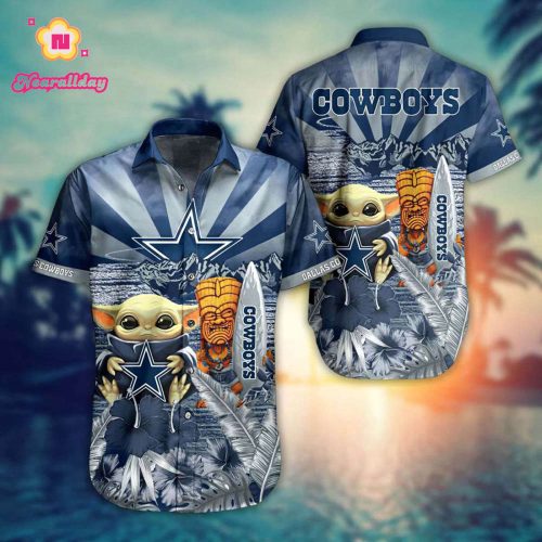 Limited Dallas Cowboys Cute Yoda Hug Cowboys Hawaiian Shirt