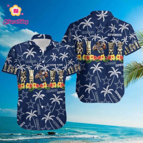 Limited Dallas Cowboys Tribal Totem And Mascot Hawaiian Shirt