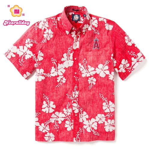 Los Angeles Angels 50th State Hawaiian Shirt - Official MLB Merchandise