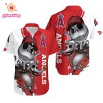 Los Angeles Angels Jack Skellington and Zero Hawaiian Shirt – Official MLB Merchandise