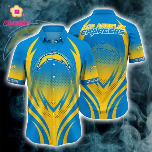 Los Angeles Chargers Button Down Shirt 3D Print GiftFS