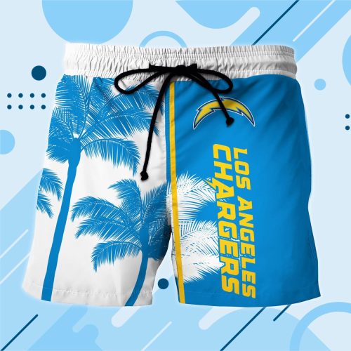 Los Angeles Chargers Hawaii Shirt Men Short Custom  NFL Gift