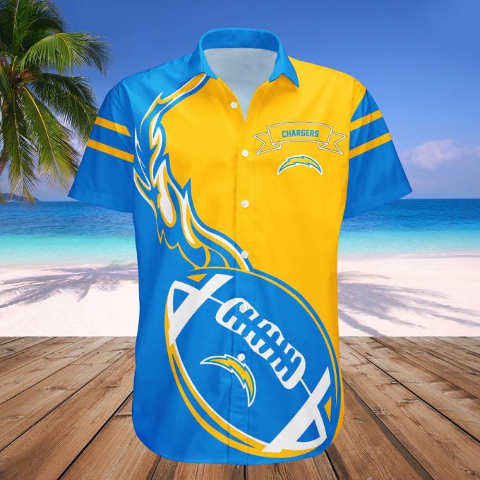 Los Angeles Chargers Hawaii Shirt Set Flame Ball – NFL