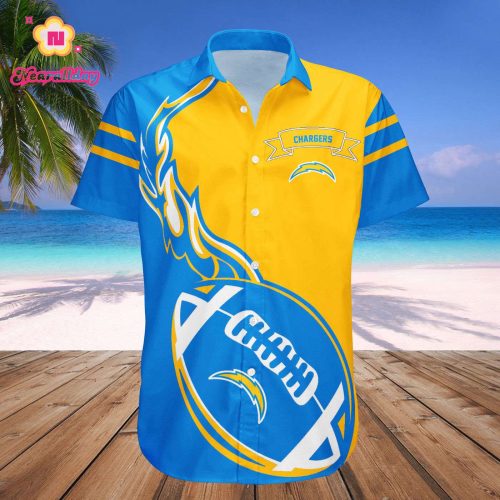 Los Angeles Chargers Hawaii Shirt Set Flame Ball – NFL
