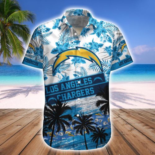 Los Angeles Chargers Hawaiian Shirt And Beach Short – Gift for Men Women
