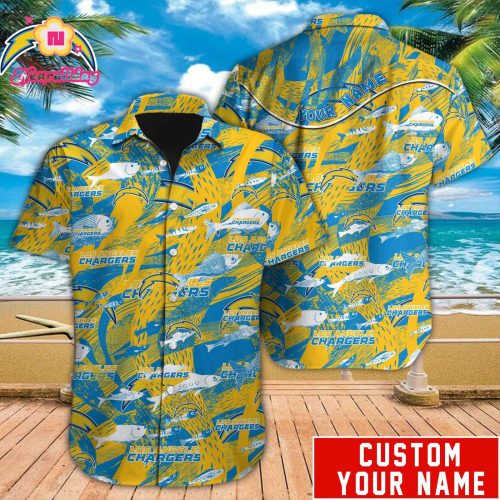 Los Angeles Chargers NFL Printed Hawaiian Shirt Custom Gift