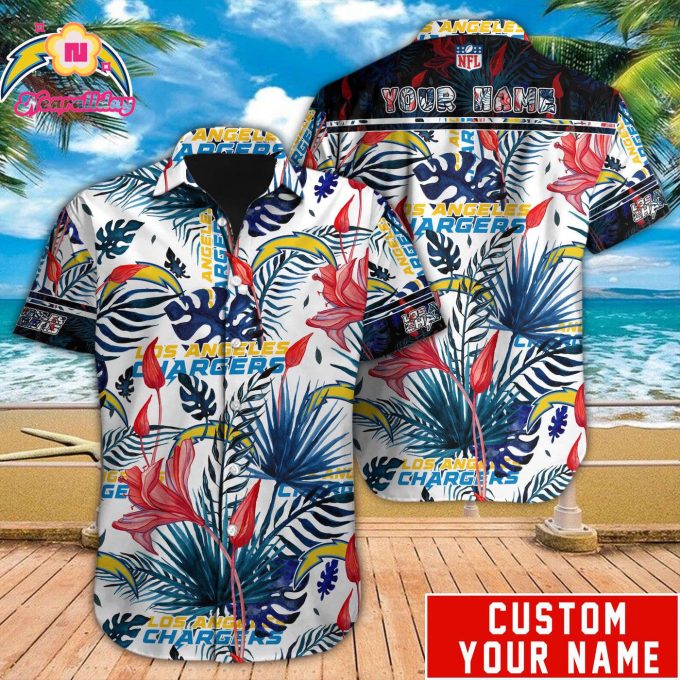 Los Angeles Chargers NFL Printed Hawaiian Shirt Custom Gift