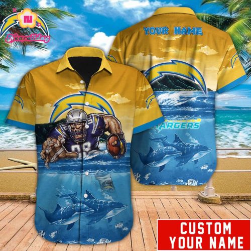 Los Angeles Chargers NFL Printed Hawaiian Shirt Custom Gift