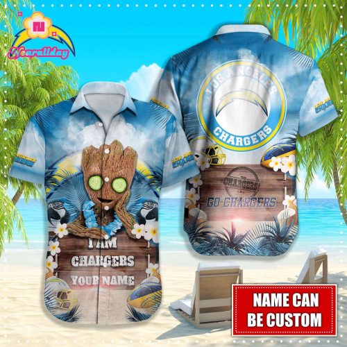Los Angeles Chargers NFLHawaiian shirt custom Q48112