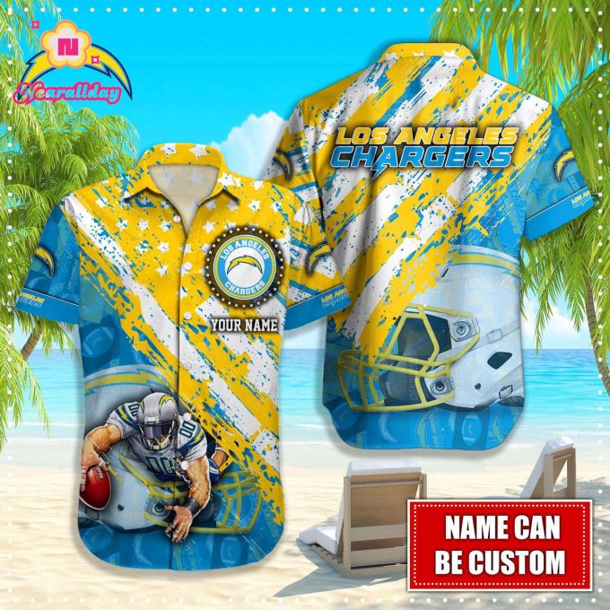 Los Angeles Chargers NFLHawaiian shirt custom Q48242