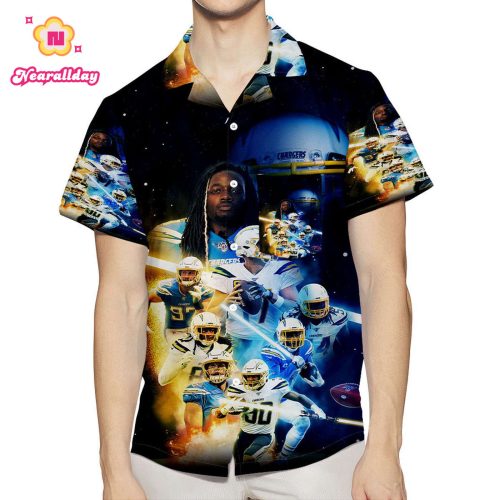 Los Angeles Chargers Team v4 3D All Over Print Summer Beach Hawaiian Shirt With Pocket