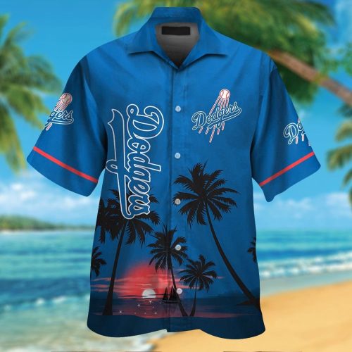 Los Angeles Dodgers Tropical Aloha Hawaiian Shirt Set for Men Women Kids – MTE02