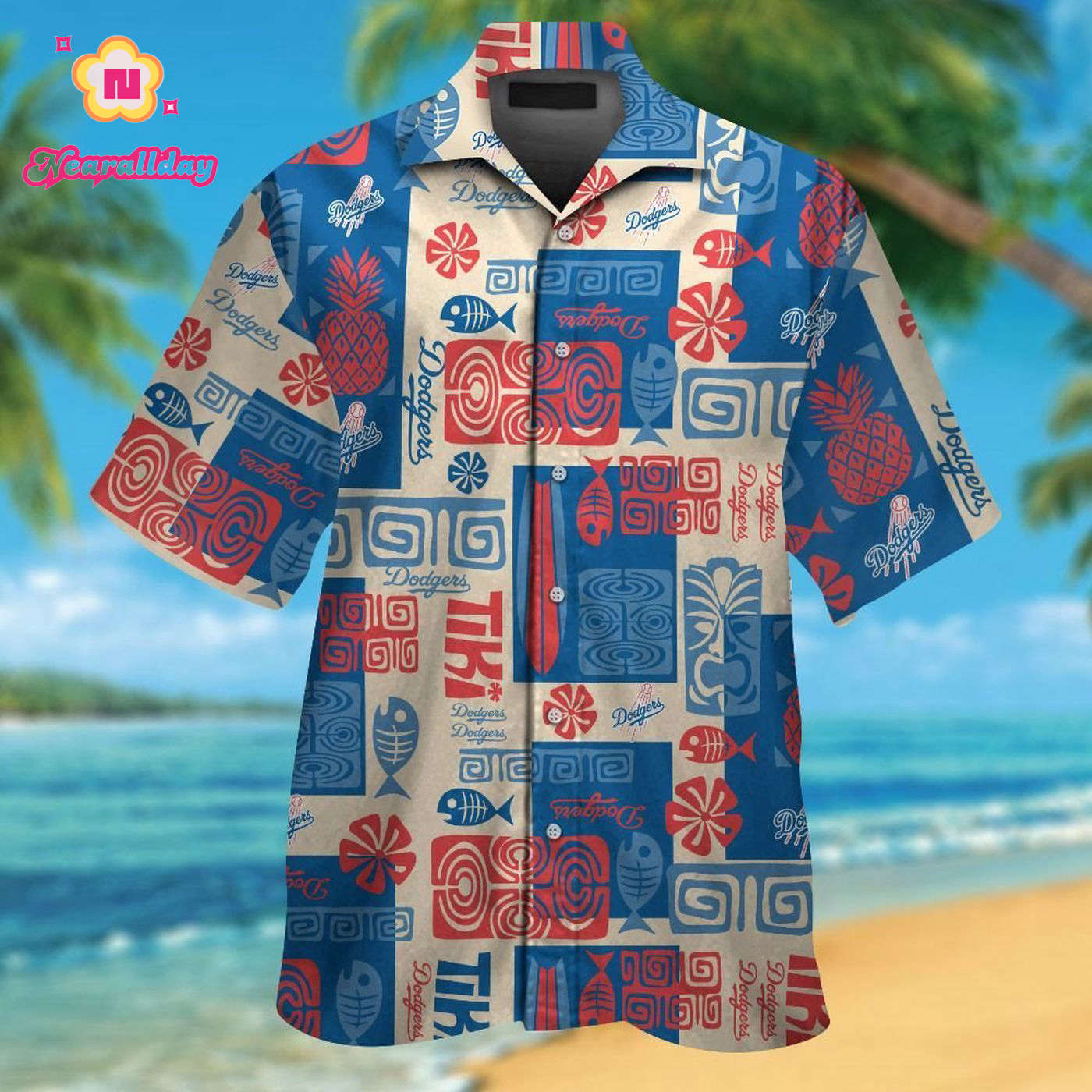 Los Angeles Dodgers Tropical Aloha Hawaiian Shirt Set – Short Sleeve Button Up for Men Women Kids Los Angeles Dodgers Tropical Aloha Hawaiian Shirt Set – Short Sleeve Button Up for Men Women Kids