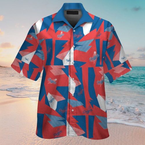 Los Angeles Dodgers Hawaiian Shirt Set – Short Sleeve Button Up Aloha Style for Men Women Kids