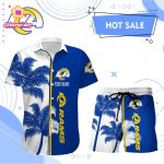 Los Angeles Rams Hawaii Shirt Men Short Custom  NFL Gift