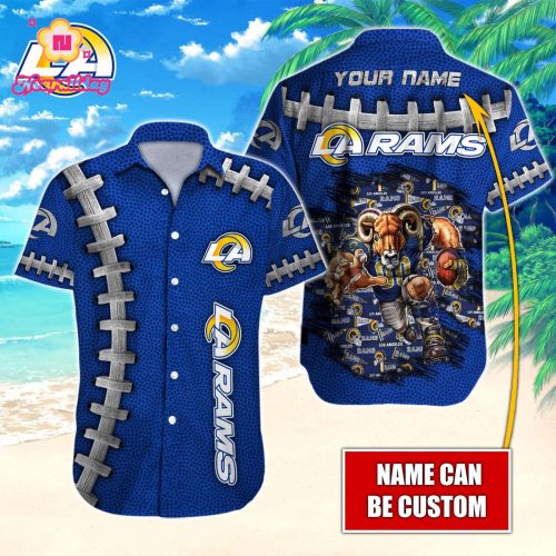 Los Angeles Rams NFL Printed Hawaiian Shirt Custom Gift
