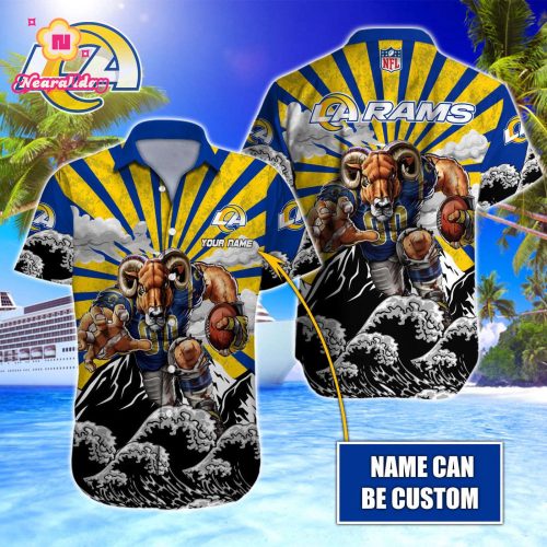 Los Angeles Rams NFL Printed Hawaiian Shirt Custom Gift