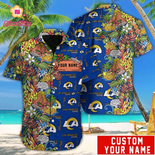 Los Angeles Rams NFL Printed Hawaiian Shirt Custom Gift