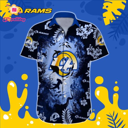 Los Angeles Rams NFL Printed Hawaiian Shirt Custom Gift