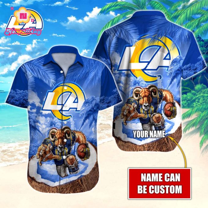 Los Angeles Rams NFL Printed Hawaiian Shirt Custom Gift