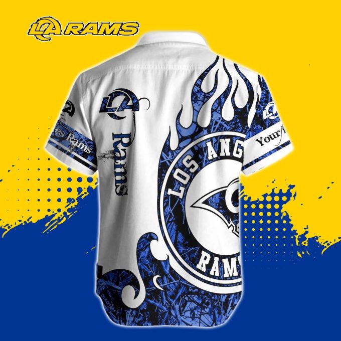 Los Angeles Rams NFL Printed Hawaiian Shirt Custom Gift