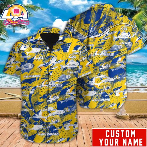 Los Angeles Rams NFL Printed Hawaiian Shirt Custom Gift