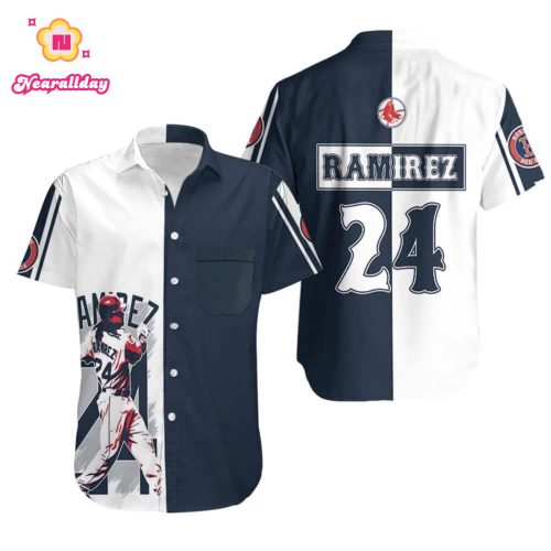 Manny Ramirez #24 Boston Red Sox Hawaiian Shirt – Official MLB Merchandise