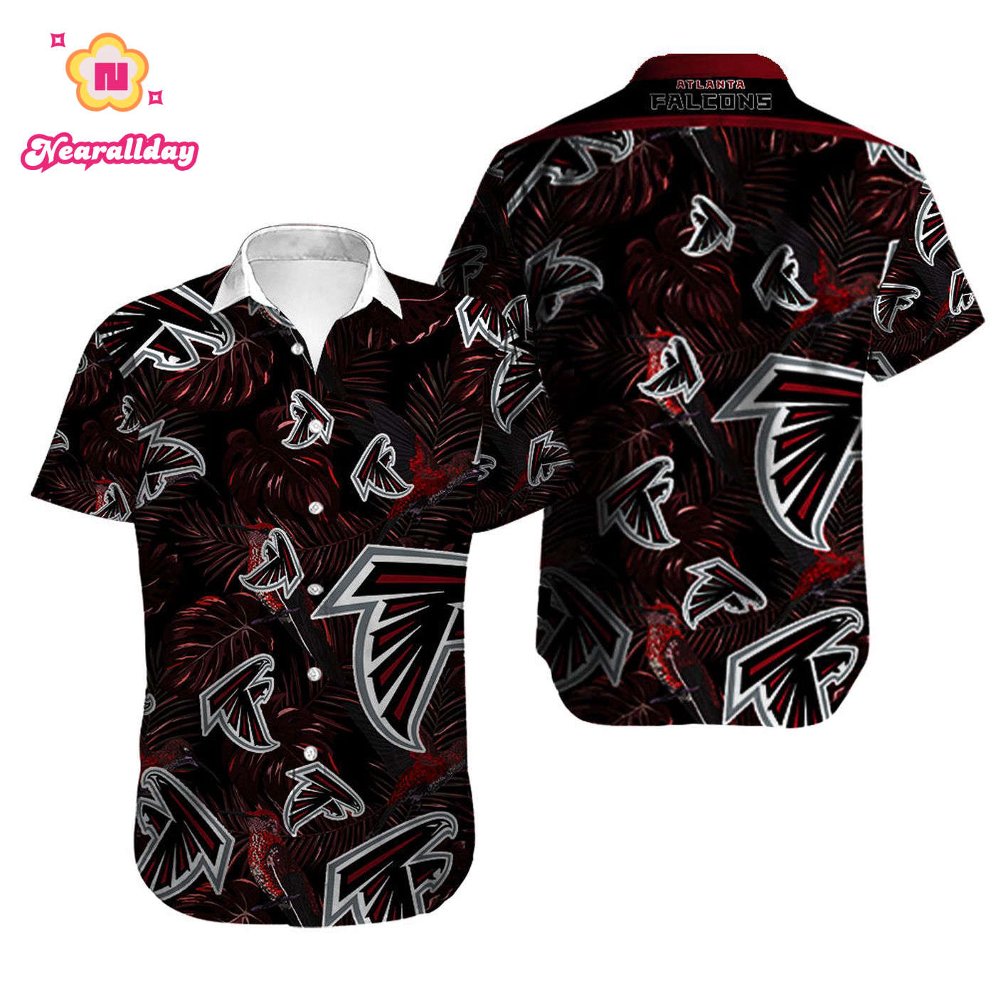 Men’s Atlanta Falcons Hawaiian Shirt Tropical Men’s Atlanta Falcons Hawaiian Shirt Tropical