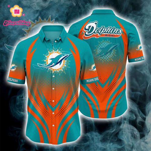 Miami Dolphins Button Down Shirt 3D Print GiftFS