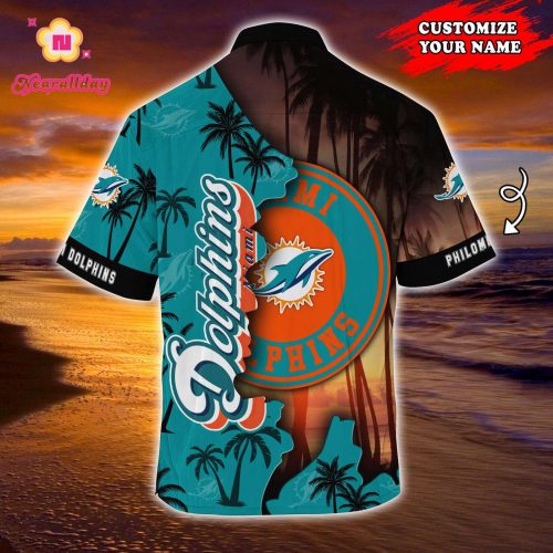 Miami Dolphins Customized Summer Hawaii Shirt For Sports Enthusiasts  Gift
