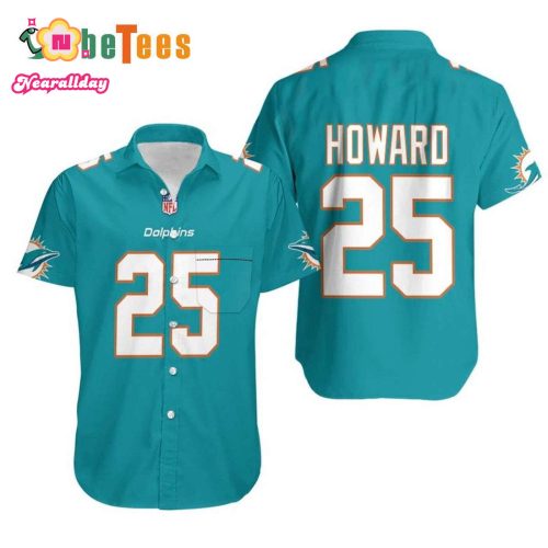 Miami Dolphins Hawaiian Shirt, Blue Xavien Howard 25, Hawaiian Style Shirt  Perfect Gifts For Your Loved Ones