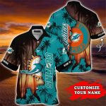 Miami Dolphins Hawaiian Shirt Customize Your Name Miami Dolphins Hawaiian Shirt Customize Your Name