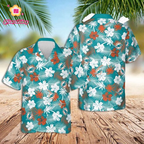 Miami Dolphins Hawaiian Shirt Dolphins Summer Casual Hawaiian Shirt