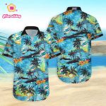 Miami Dolphins Hawaiian Shirt Dolphins Tropical Landscape Hawaiian Shirt