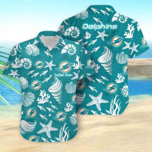 Miami Dolphins Hawaiian Shirt Dolphins Under The Sea Custom Hawaiian Shirts