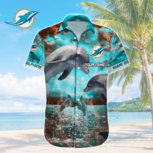 Miami Dolphins NFL Printed Hawaiian Shirt Custom Gift