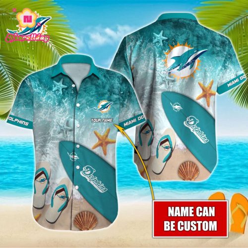 Miami Dolphins NFL Printed Hawaiian Shirt Custom Gift