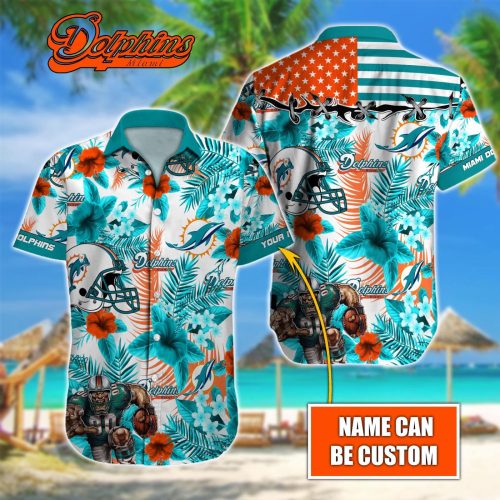 Miami Dolphins NFL Printed Hawaiian Shirt Custom Gift