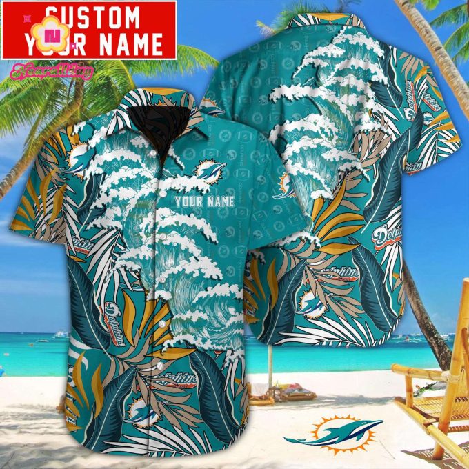 Miami Dolphins NFL Printed Hawaiian Shirt Gift