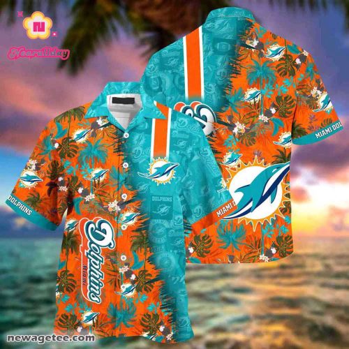 Miami Dolphins Nfl Summer Beach Hawaiian Shirt