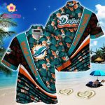Miami Dolphins NFLSummer Hawaii Shirt With Tropical Flower Pattern For Fans  Gift
