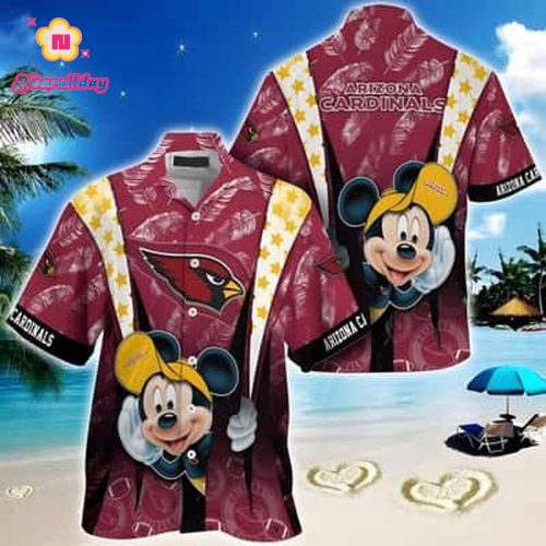 Mickey Mouse Disney NFL Arizona Cardinals Hawaiian Shirt Gift For Beach Lovers