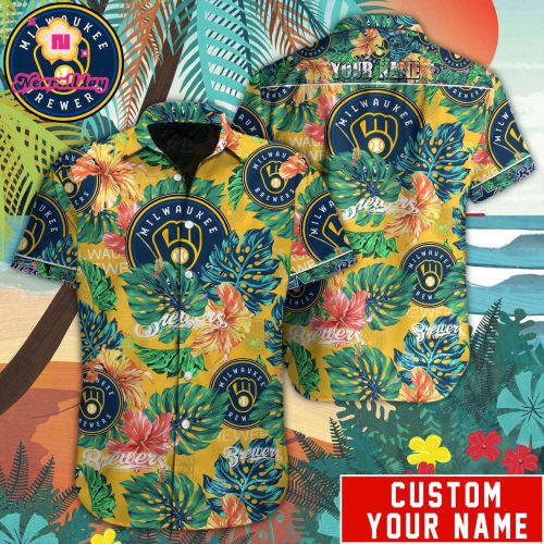 Milwaukee Brewers MLB Custom Hawaiian Shirt – Official Fan Gear
