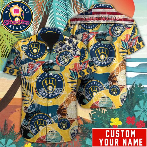 Milwaukee Brewers MLB Custom Hawaiian Shirt – M-38779 Official Team Gear