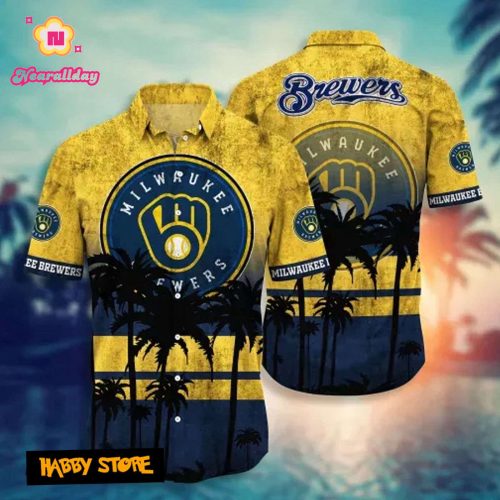 Milwaukee Brewers MLB Hawaii Shirt - Official Team Gear for Fans