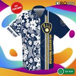 Custom Milwaukee Brewers Hawaiian Shirt – Personalized All-over Print Custom Milwaukee Brewers Hawaiian Shirt – Personalized All-over Print
