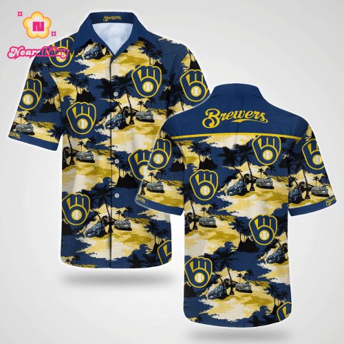 Milwaukee Brewers Tommy Bahama Hawaiian Shirt – Official MLB Merchandise
