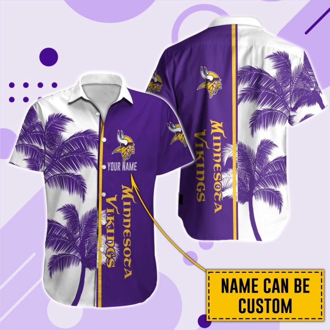 Minnesota Vikings Hawaii Shirt Men Short Custom  NFL Gift