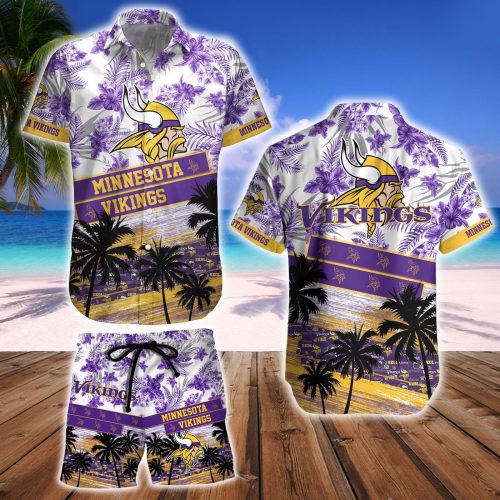 Minnesota Vikings Hawaiian Shirt And Beach Short – Gift for Men Women